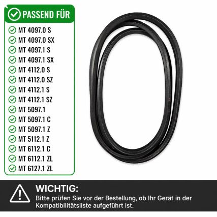 Keilriemen für Viking Rasentraktor Fahrantrieb MT6112.1 MT4112.1 MT4097.1 MT5097